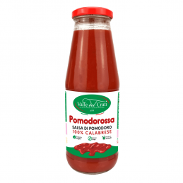 Salsa Di Pomodoro Calabrese , Senza Glutine , Sugo Pronto in 5 Minuti (1 Bottiglia da 720 ml)